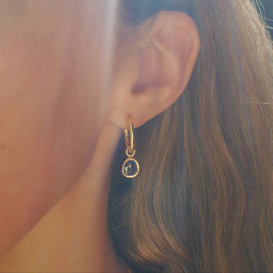 Sapphire Dewdrop Earrings