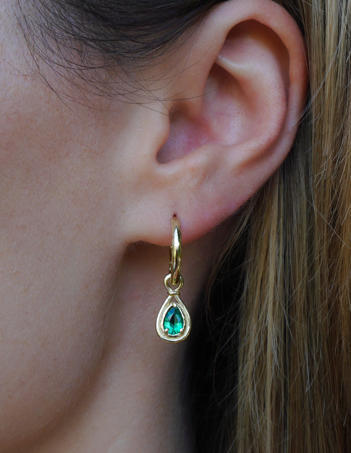 Emerald Teardrop Earrings