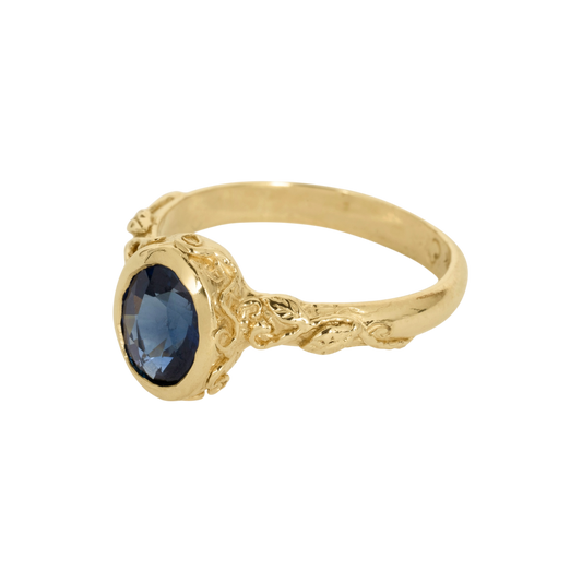 Interlaced Ring 2.0 Deep Blue Sapphire