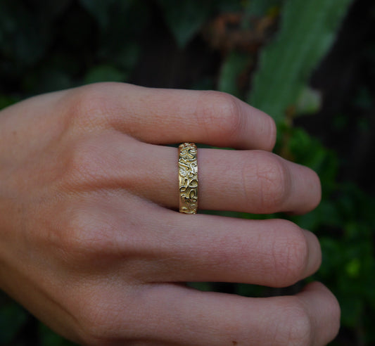 Revelation Band — worn alone on one finger outdoors.