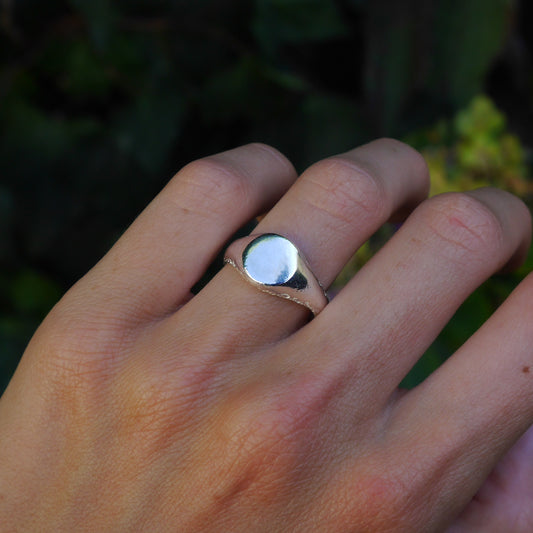 Scribe Signet Ring Silver